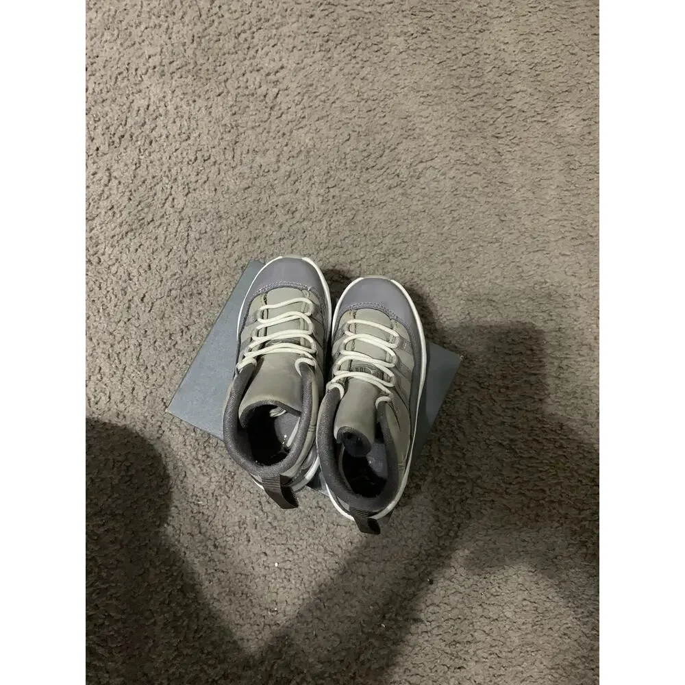 Size 9c- Jordan 11 Retro (PS) Little Kids' Shoes Cool Grey 378040-005 Sneakers
